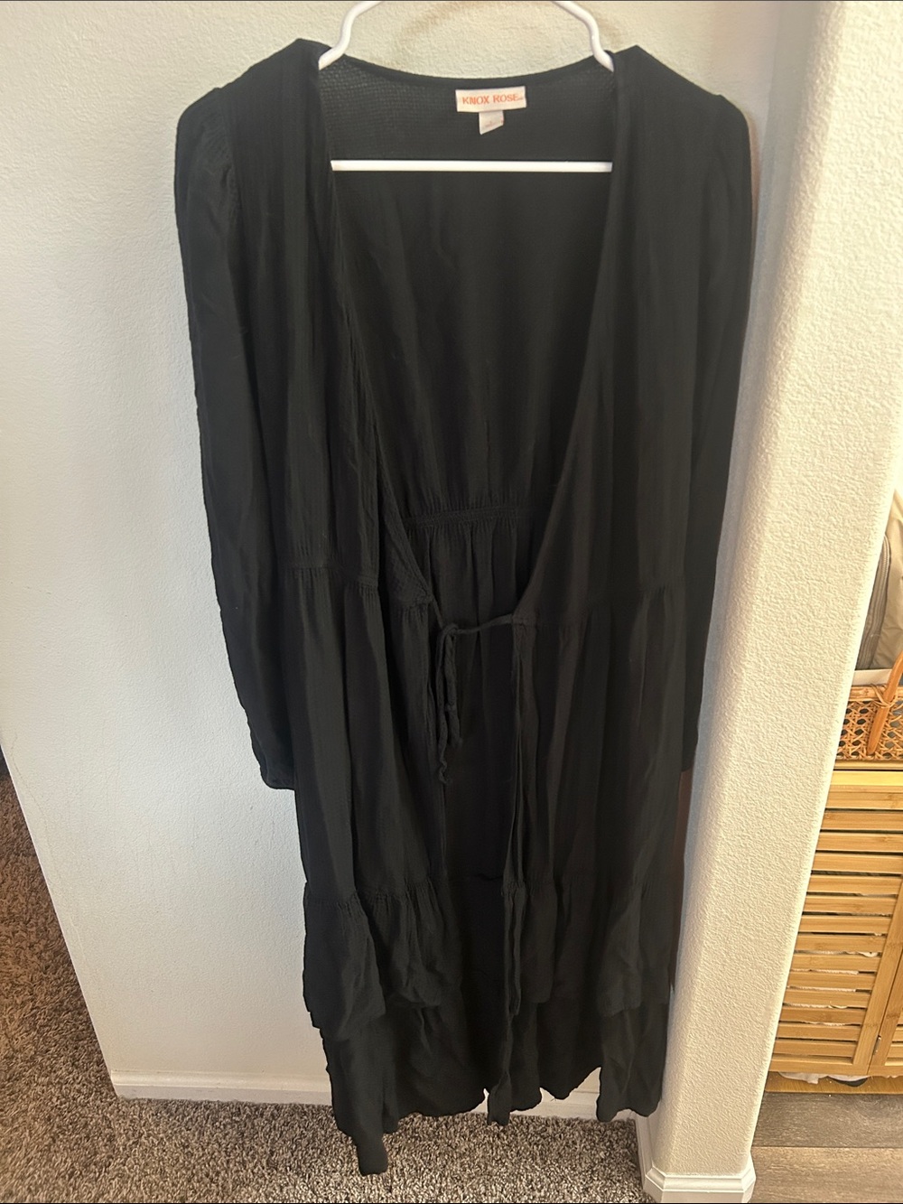 Black Long Sleeve Robe/Dress